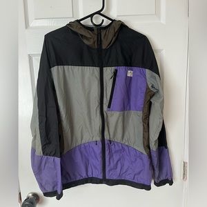 Men’s Penfield Used Lightweight Nylon Windbreaker Anorak Sz M Purple/Gray